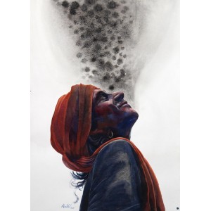 Nadir Ali Jamali, 22 x 15 inch, , Watercolour on Paper, Figurative Painting, AC-NAJ-025